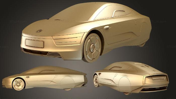 Vehicles (Volkswagen XL1 2014, CARS_3948) 3D models for cnc